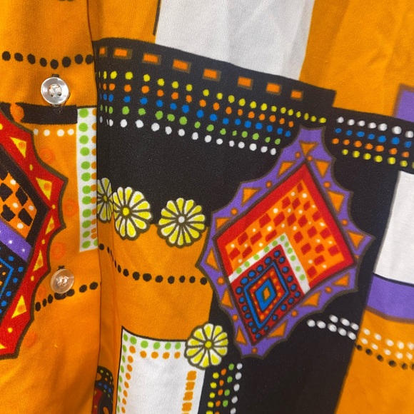 Fun Patterned Button Up Shirt - Picture 4 of 6